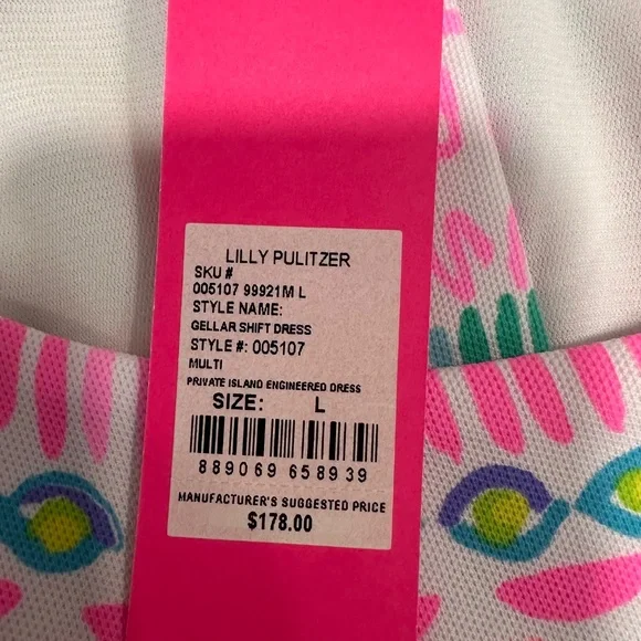 NWT Lilly Pulitzer Gellar Shift Dress Size Large - Picture 7 of 15